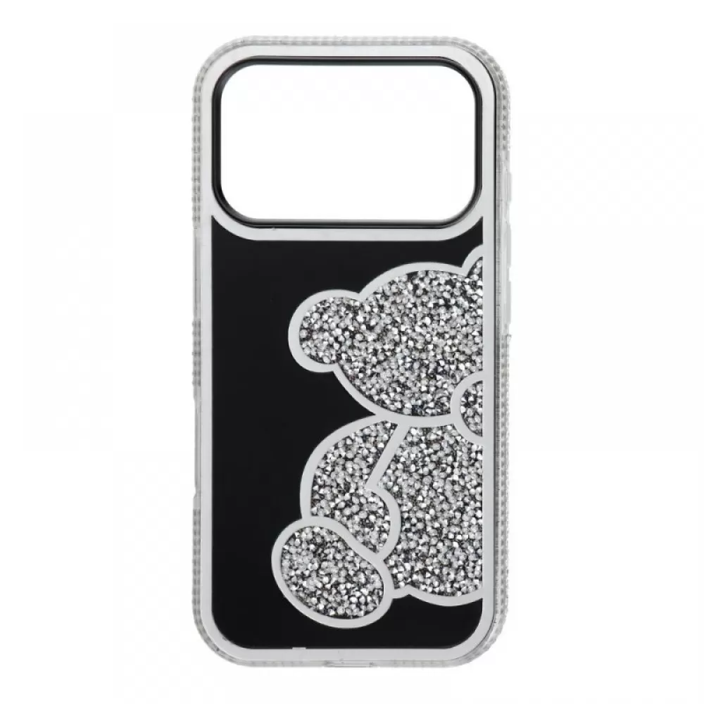 Futrola TEDDY BEAR za iPhone 17 Pro srebrna
