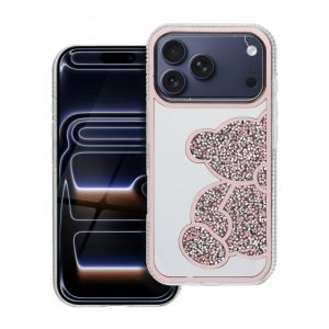 Futrola TEDDY BEAR za iPhone 17 Pro roze