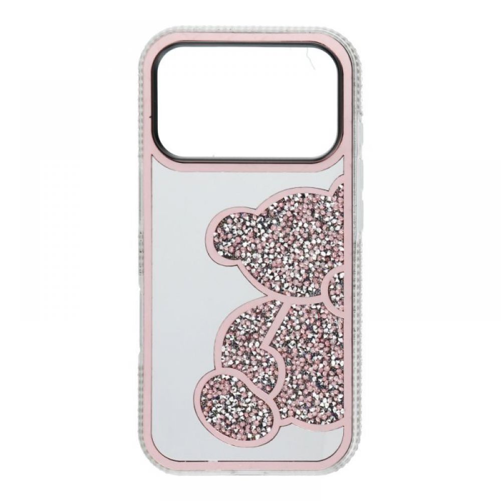 Futrola TEDDY BEAR za iPhone 17 Pro roze