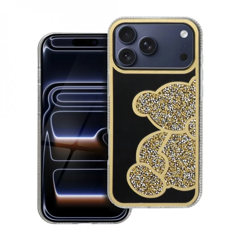 Futrola TEDDY BEAR za iPhone 17 Pro Max / iPhone 18 Pro Max zlatna