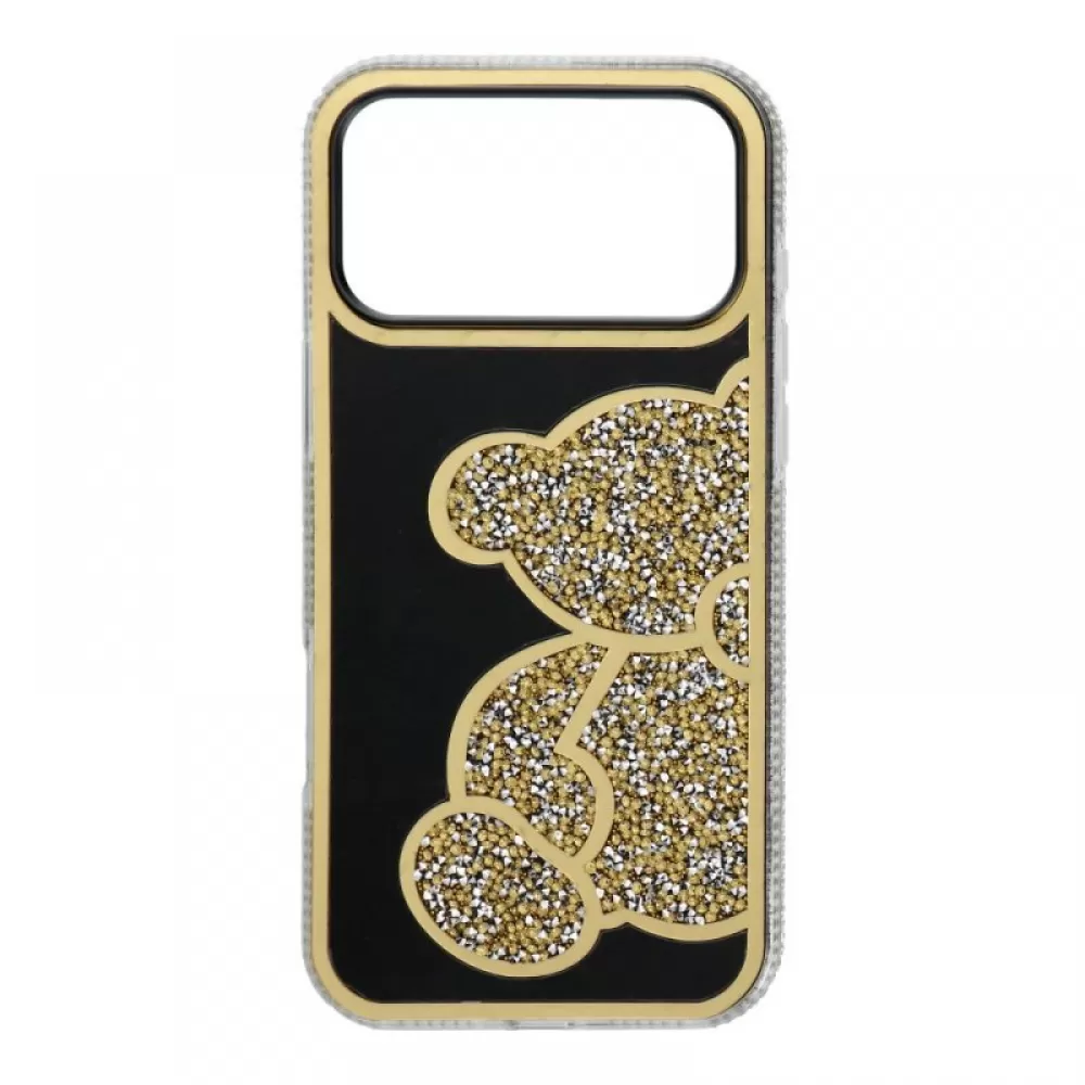 Futrola TEDDY BEAR za iPhone 17 Pro Max zlatna