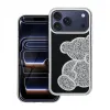 Futrola TEDDY BEAR za iPhone 17 Pro Max / iPhone 18 Pro Max srebrna