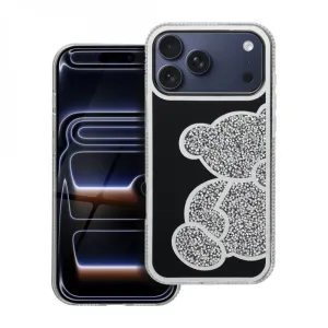 Futrola TEDDY BEAR za iPhone 17 Pro Max srebrna