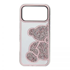 Futrola TEDDY BEAR za iPhone 17 Pro Max roze