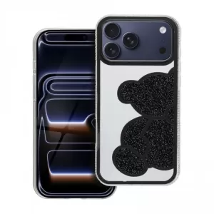 Futrola TEDDY BEAR za iPhone 17 Pro Max crna