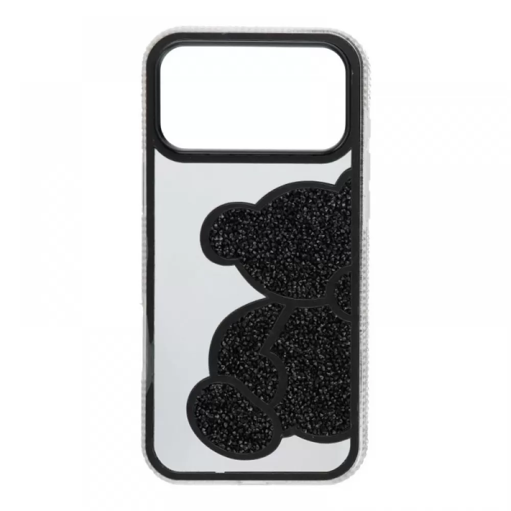 Futrola TEDDY BEAR za iPhone 17 Pro Max crna