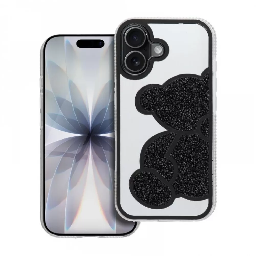Futrola TEDDY BEAR za iPhone 17 crna