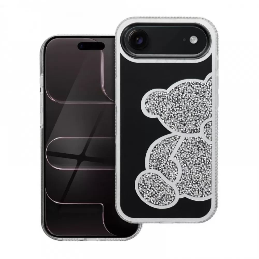 Futrola TEDDY BEAR za iPhone 17 Air srebrna