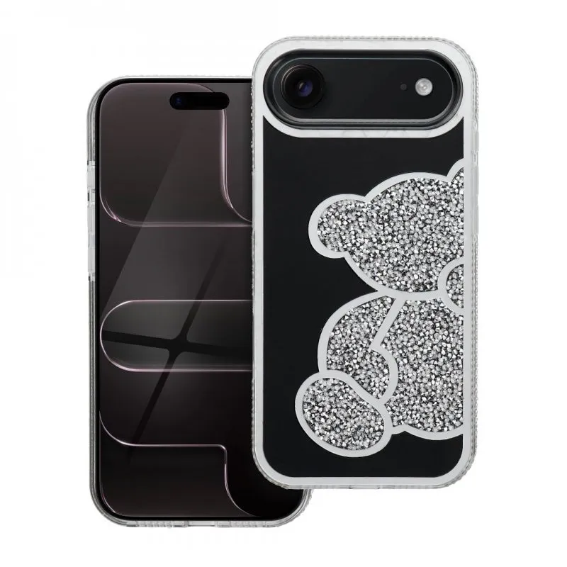 Futrola TEDDY BEAR za iPhone 17 Air srebrna