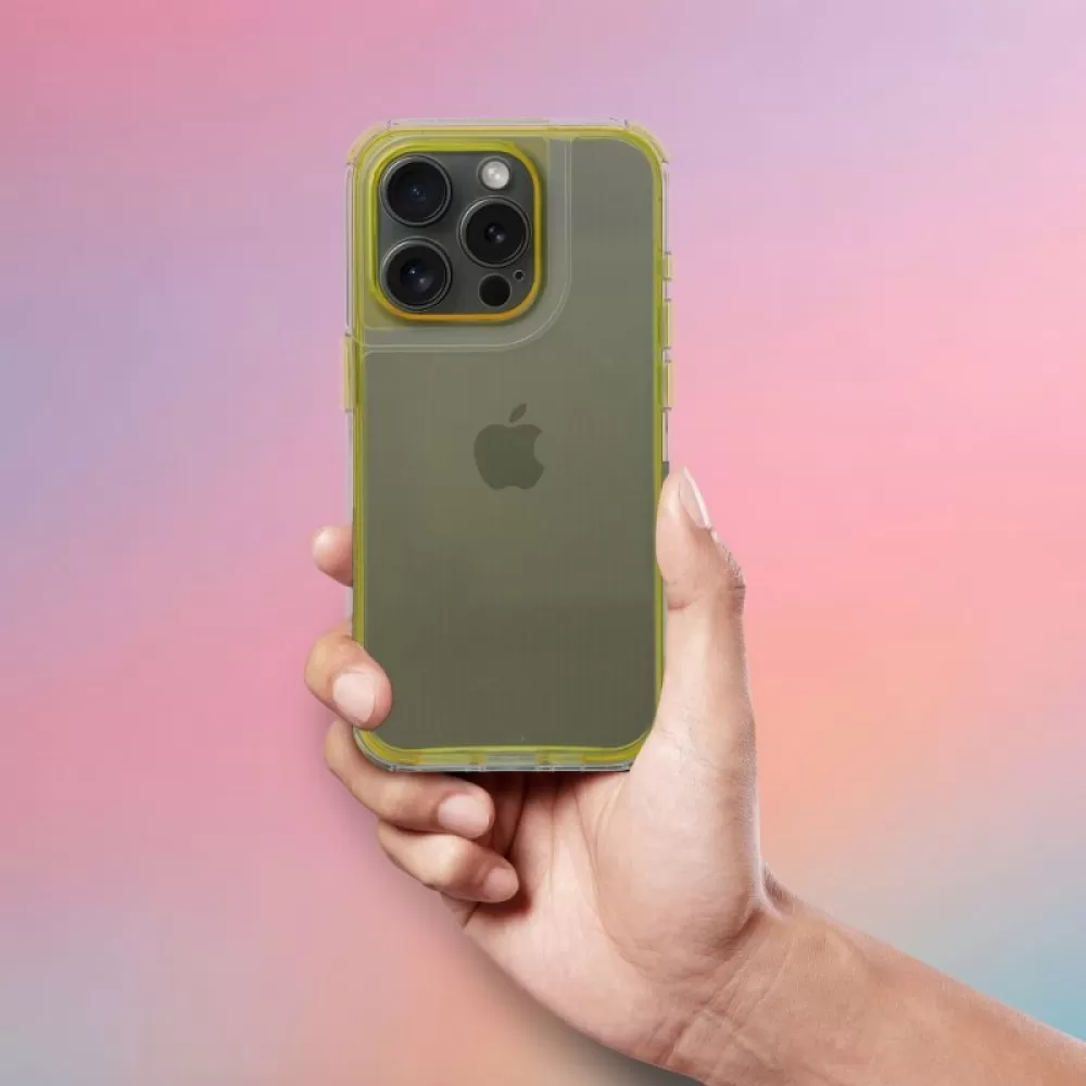 Futrola MATRIX CLEAR za iPhone 17 zuta