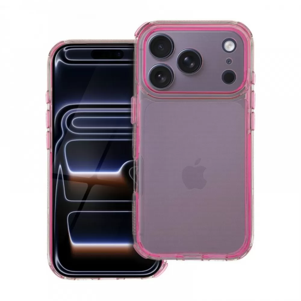 Futrola MATRIX CLEAR za iPhone 17 Pro puder roze