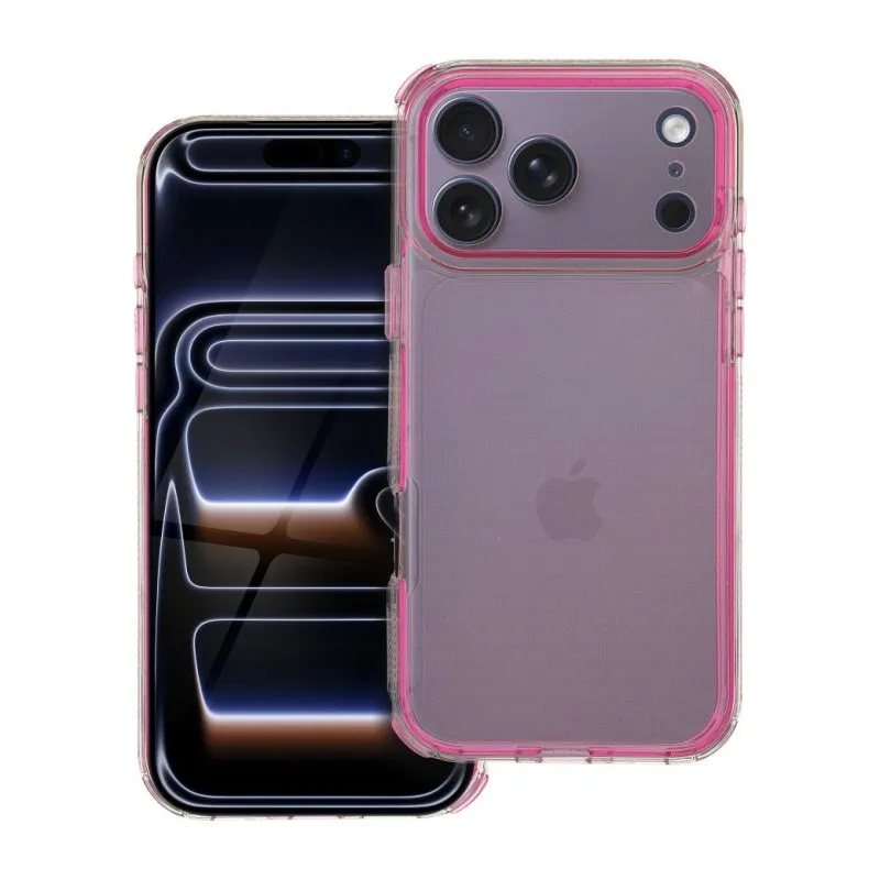 Futrola MATRIX CLEAR za iPhone 17 Pro Max / iPhone 18 Pro Max puder roze