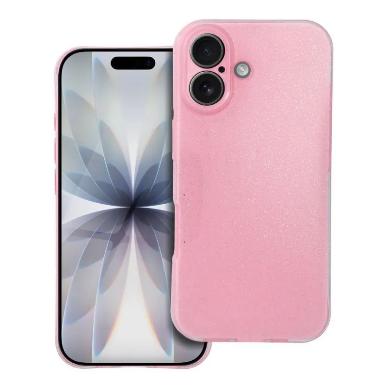 Futrola CLEAR CASE 2MM BLINK za iPhone 17 / iPhone 18 roze