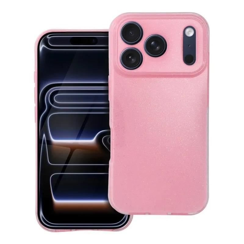 Futrola CLEAR CASE 2MM BLINK za iPhone 17 Pro / iPhone 18 Pro roze