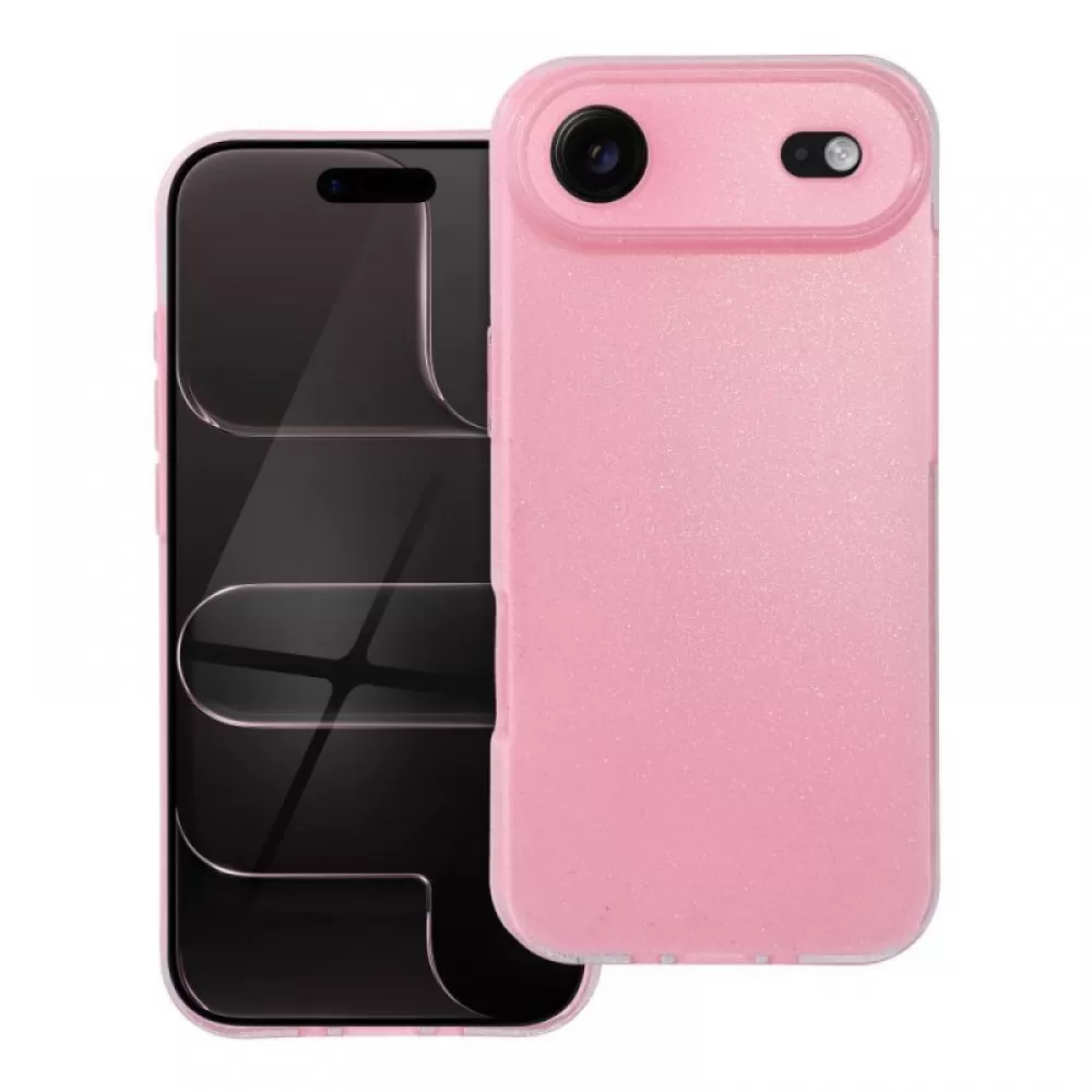 Futrola CLEAR CASE 2MM BLINK za iPhone 17 Air roze