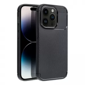 Silikonska futrola AUTO FOCUS LINE (carbon premium) za iPhone 17 Pro Max crna