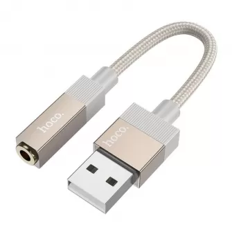 Adapter AUX USB A (muski) na Jack 3,5 mm (zenski) Hoco UPA32D zlatni