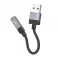 Adapter AUX USB A (muski) na Jack 3,5 mm (zenski) Hoco UPA32D crni