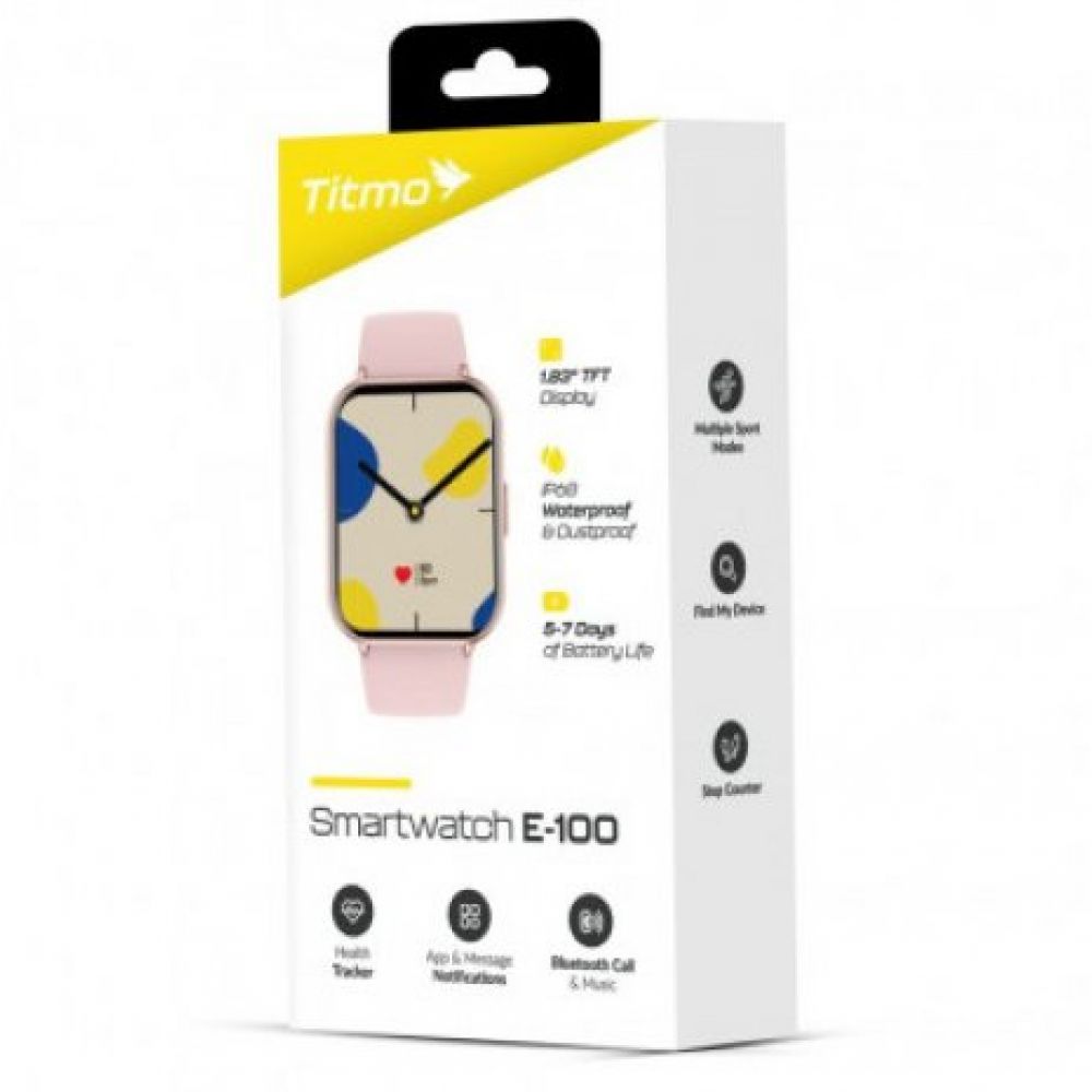Pametni sat TITMO E-100 (TFT, bluetooth pozivi) roze