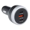 Auto punjac USB A + 2 x Type C PD QC3.0 3A 191W CC69-2C1A crni