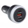 Auto punjac USB A + 2 x Type C PD QC3.0 3A 191W CC69-2C1A crni