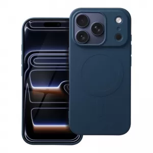 Futrola SILIKON MAG COVER (velika rupa) kompatibilna sa MagSafe za IPHONE 17 Pro plava