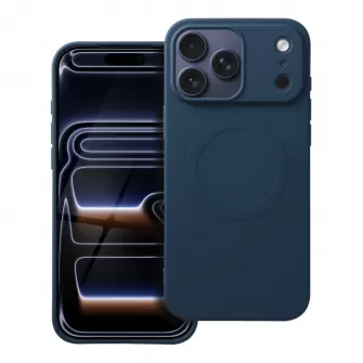 Futrola SILIKON MAG COVER (velika rupa) kompatibilna sa MagSafe za IPHONE 17 Pro Max plava