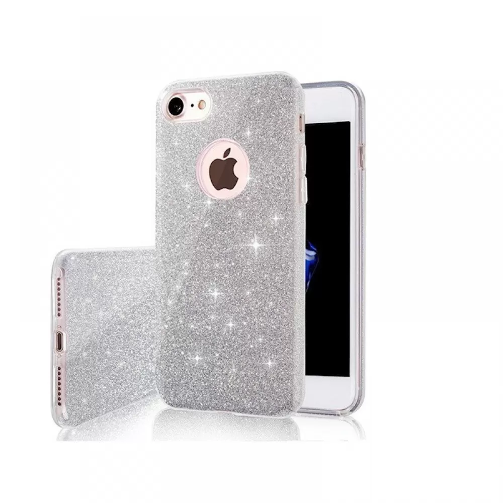 Futrola SHINING CASE (Glitter 3in1) za iPhone 17 (6.3) srebrna