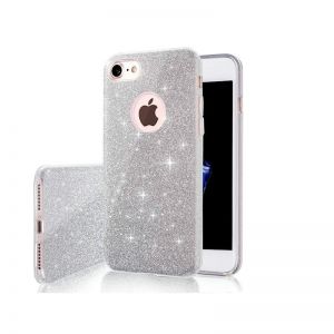 Futrola SHINING CASE (Glitter 3in1) za iPhone 17 (6.3) srebrna