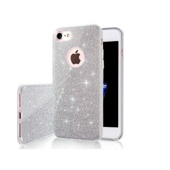 Futrola SHINING CASE (Glitter 3in1) za iPhone 17 (6.3) srebrna