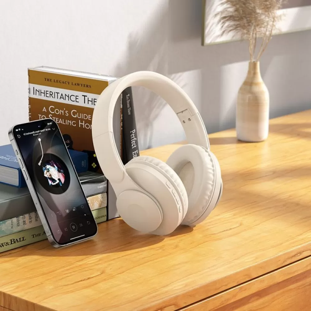 HOCO bezicne bluetooth slusalice W45 bela