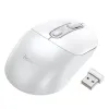 Bezicni mis Hoco 2.4G 1600 dpi GM28 belo-sivi