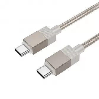 USB C na USB C kabl Hoco 3A 60W 1 m X110 zlatni