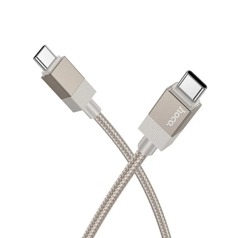 USB C na USB C kabl Hoco 3A 60W 1 m X110 zlatni