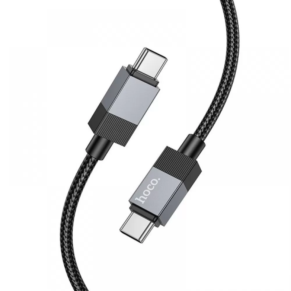 USB C na USB C kabl Hoco 3A 60W 1 m X110 crni