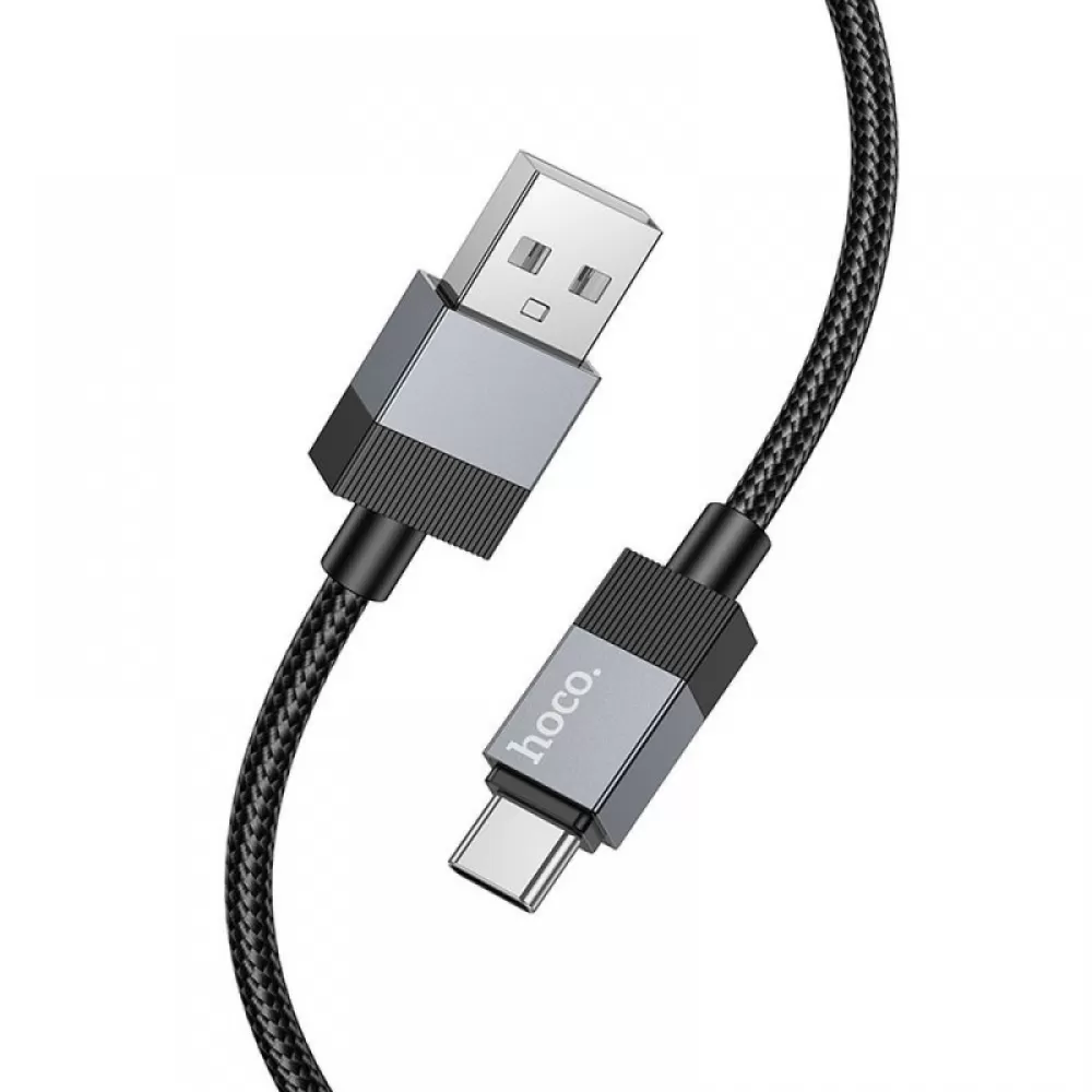 USB A na USB C kabl Hoco 3A 1 m X110 crni
