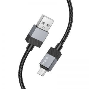 USB A na Micro USB kabl Hoco 2.4A 1 m X110 crni
