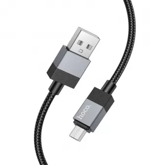 USB A na Micro USB kabl Hoco 2.4A 1 m X110 crni