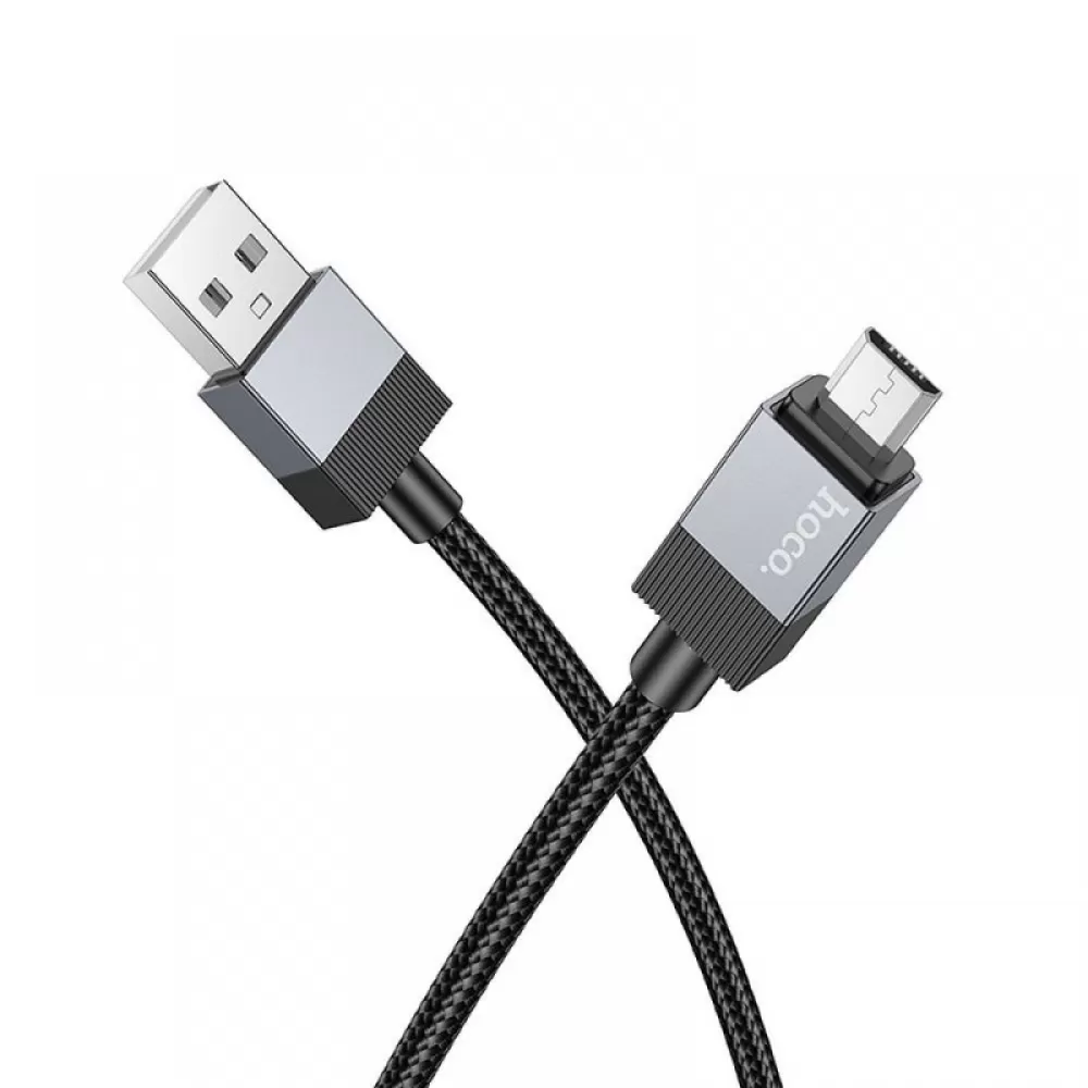 USB A na Micro USB kabl Hoco 2.4A 1 m X110 crni