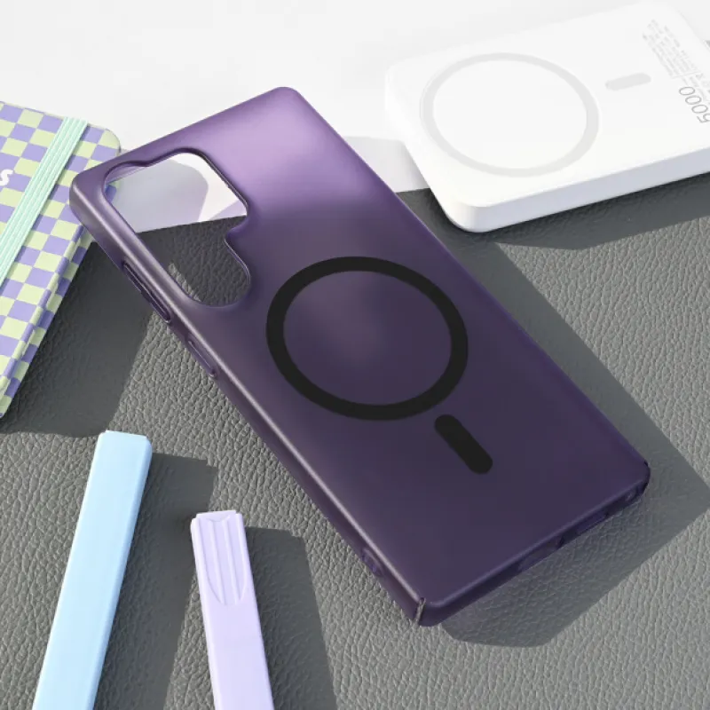 Futrola Matt Magnetic za iPhone 13 / iPhone 14 ljubicasta