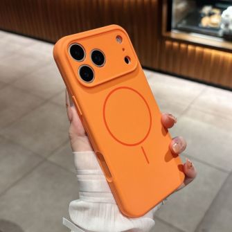 Futrola Color Thin Mag za iPhone 16 narandzasta