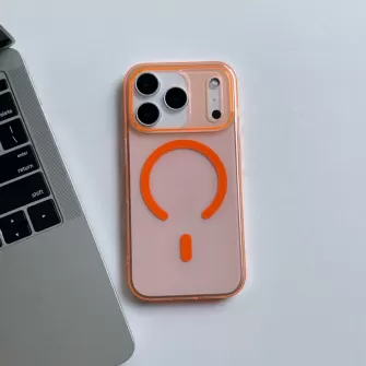 Futrola PVC MAGSAFE za iPhone 17 Pro Max narandzasta