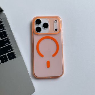 Futrola PVC MAGSAFE za iPhone 17 Pro narandzasta