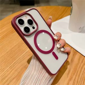 Futrola MAGSAFE SMOOTH za iPhone 14 Pro (6.1) bordo