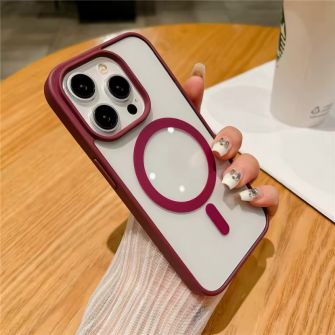 Futrola MAGSAFE SMOOTH za iPhone 14 Pro (6.1) bordo