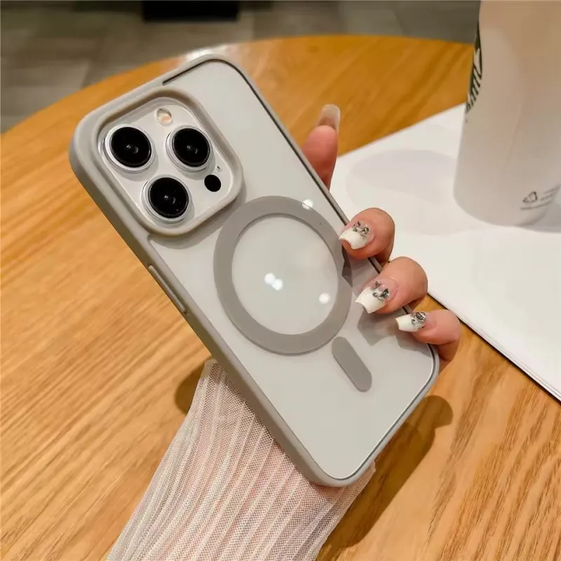 Futrola MAGSAFE SMOOTH za iPhone 16 Pro siva