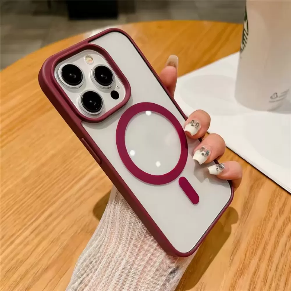 Futrola MAGSAFE SMOOTH za iPhone 15 (6.1) bordo