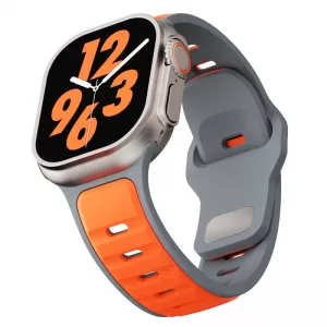 Narukvica za sat 42 / 44 / 45 / 46 / 49mm No1 narandzasto-siva