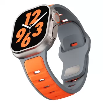 Narukvica za sat 42 / 44 / 45 / 46 / 49mm No1 narandzasto-siva