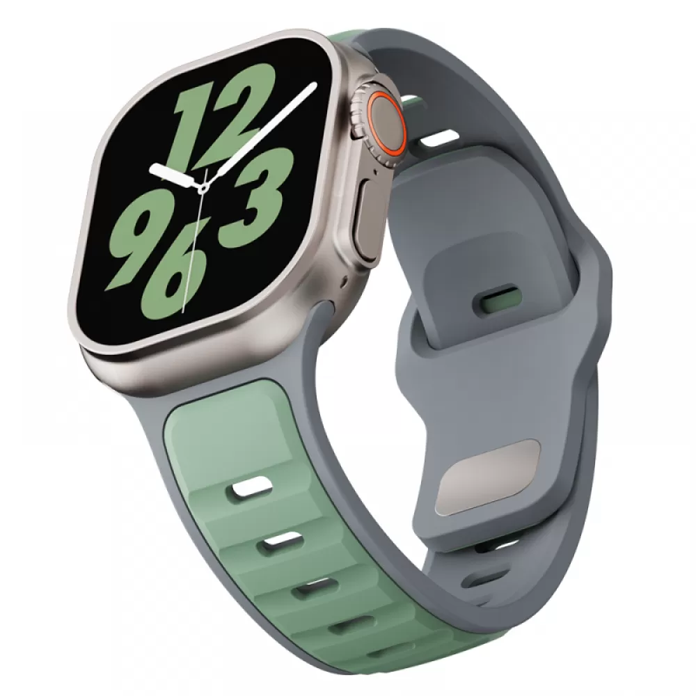 Narukvica za sat 42 / 44 / 45 / 46 / 49mm No1 zeleno-siva